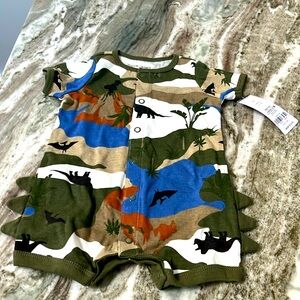 Carters NWT 3m boys summer outfit outfit one piece outfit.  Camo!
